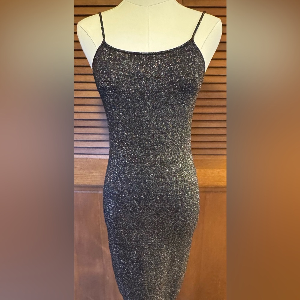 Urban Outfitters Black/multicolored knit mini dress